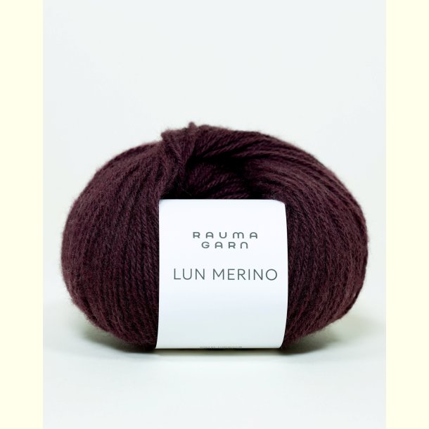 Rauma - Lun Merino - Merino uldgarn - M�rk Burgunder 25642 - 25g