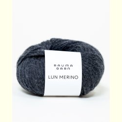 Rauma - Lun Merino - Merino uldgarn - Koksgr� 25684 - 25g