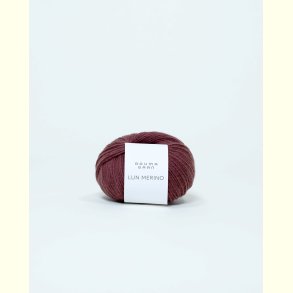 Rauma - Lun Merino - Merino uldgarn - St�vet Blomme 2568800 - 25g