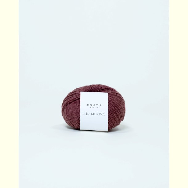 Rauma - Lun Merino - Merino uldgarn - St�vet Blomme 2568800 - 25g
