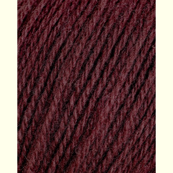 Rauma - Lun Merino - Merino uldgarn - St�vet Blomme 2568800 - 25g