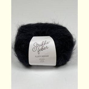 Strikkefeber - Fluffy Mohair - Mohair/uld garn - Lakrids 081 - 50g
