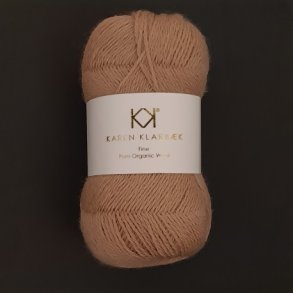 Karen Klarbk - Fine Pure Organic Wool uldgarn - Latte 2520 - 50g