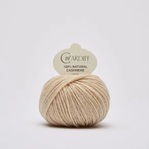 Cardiff Cashmere - Cashmere Classic uldgarn - Silver 509 (ufarvet) - 25g