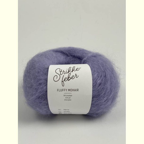 Strikkefeber - Fluffy Mohair - Mohair/uld garn - Lavendel 172 - 50g