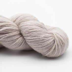 *Kremke Soul Wool - Lazy Linen - uld/hrgarn - Lyse gr (002) - 100g