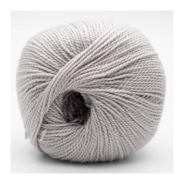BC Garn - Semilla Silkbloom GOTS - Uld/silke garn - Light Grey (028) - 50g