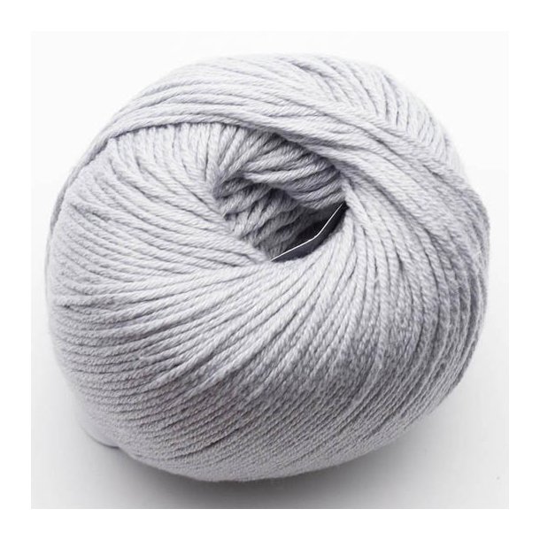 Kremke Soul Wool - Morning Salutation Vegan - bomuld/lyocell garn - Light Grey (15) - 50g