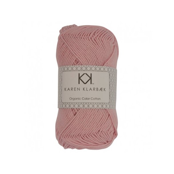 Karen Klarbk - 8/4 kologisk bomuldsgarn - Light Rose 0018 - 50g