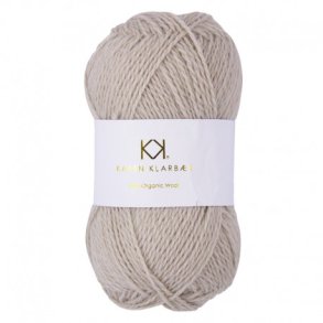 Karen Klarbk - Pure Organic Wool - uldgarn - Light Sand 2002 - 50g