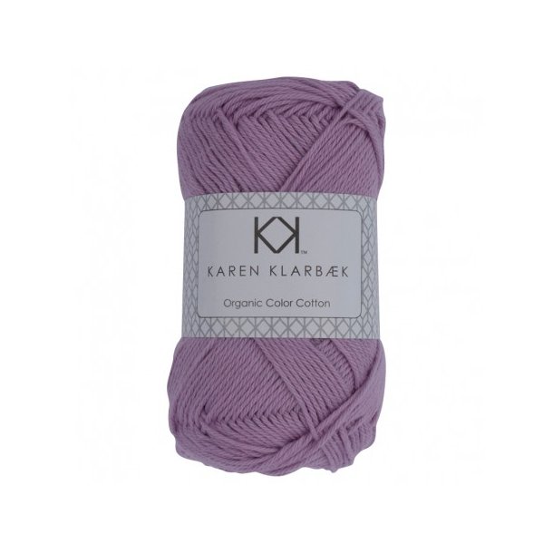 Karen Klarbk - 8/4 kologisk bomuldsgarn - Lilac 0009 - 50g