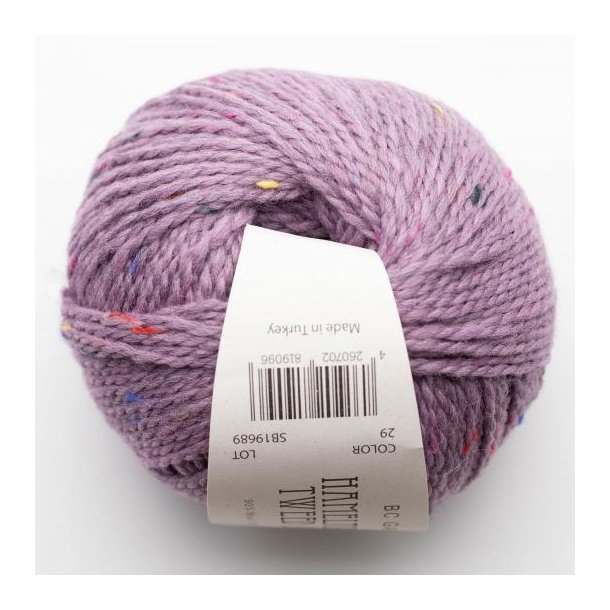 BC Garn - Hamelton Tweed 1 GOTS - uldgarn - Lilla (29) - 50g