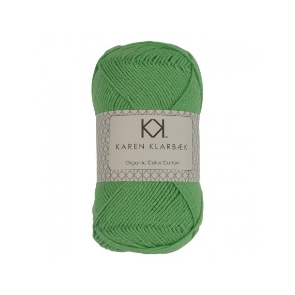 Karen Klarbk - 8/4 kologisk bomuldsgarn - Lime Green 0015 - 50g