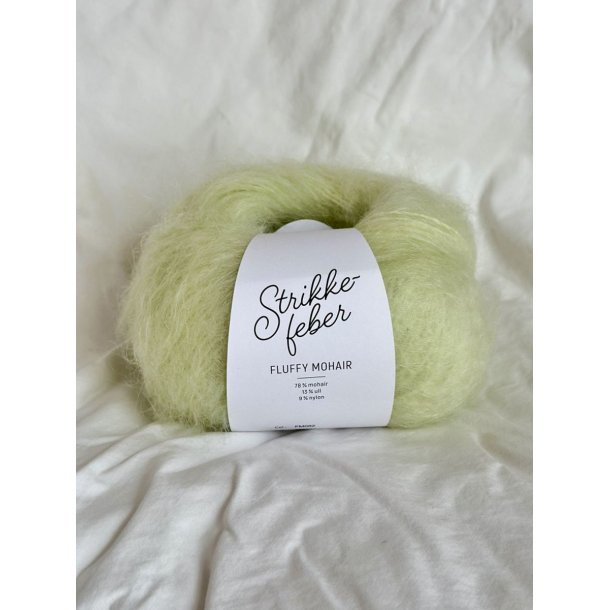 Strikkefeber - Fluffy Mohair - Mohair/uld garn - Limonade 082 - 50g