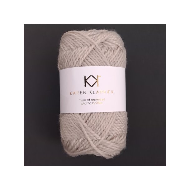 Karen Klarbk - Recycled Bottle Yarn - polyester garn - Linen 3019 - 50g
