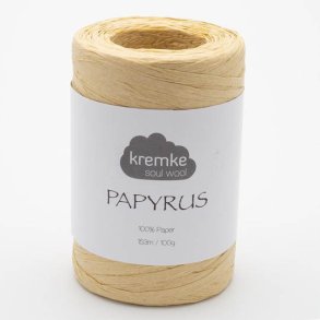 Kremke Soul Wool - Papyrus papirsgarn - Lys Sand (67) - 100g