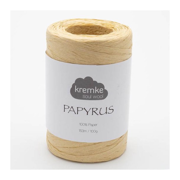 Kremke Soul Wool - Papyrus papirsgarn - Lys Sand (67) - 100g