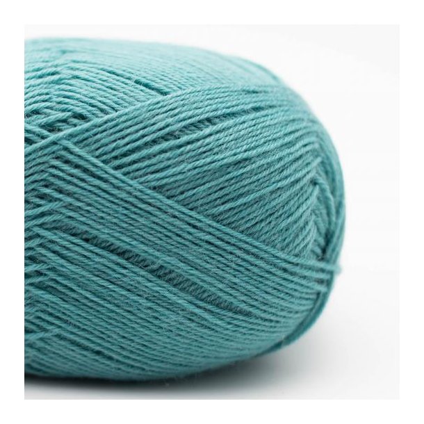 Kremke Soul Wool - Edelweiss Classic 4ply - uld/strmpegarn - Lys Turkis 418 - 100g