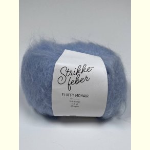 Strikkefeber - Fluffy Mohair - Mohair/uld garn - Lysbl� 308 - 50g