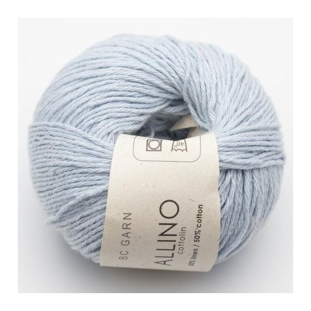 BC Garn - Allino - h�r/bomuldsgarn - Lysebl� (29) - 50g