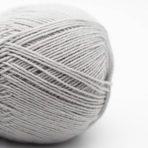 Kremke Soul Wool - Edelweiss Classic 4ply - uld/strmpegarn - Light Grey 423 - 100g