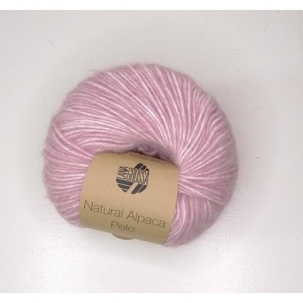 Lana Grossa - Natural Alpaka Pelo - bomuld/alpaca/merino uldgarn - Lyserd meleret (0015) - 50g