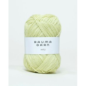 Rauma - Mitu - uld/alpaca garn - Lys Lime 0319 - 50g