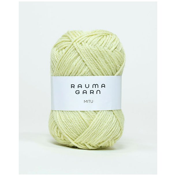 Rauma - Mitu - uld/alpaca garn - Lys Lime 0319 - 50g