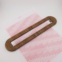 by KABRO - Mellem Linjerne - A4 med lineal - Valn�d