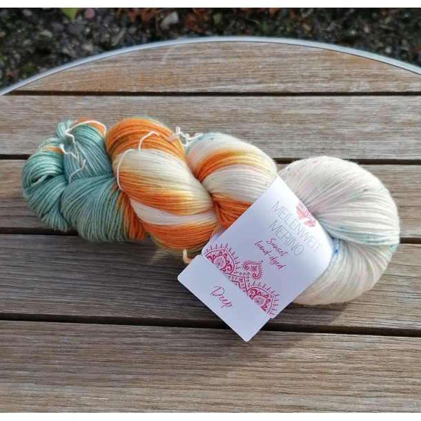 Lana Grossa - Meilenweit Merino Sunset hndfarvet - merino uldgarn - Deep (0506) - 100g