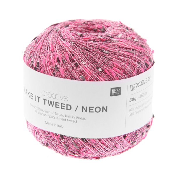 Rico - Make it Tweed - effektgarn - Fuchsia (355/002) - 50g