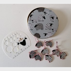 8 Maskemarkrer + pindeml med fr - gr