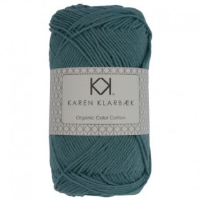 Karen Klarbk - 8/4 kologisk bomuldsgarn - Medium Petrol Blue 0011 - 50g