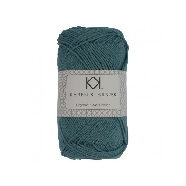 Karen Klarbk - 8/4 kologisk bomuldsgarn - Medium Petrol Blue 0011 - 50g