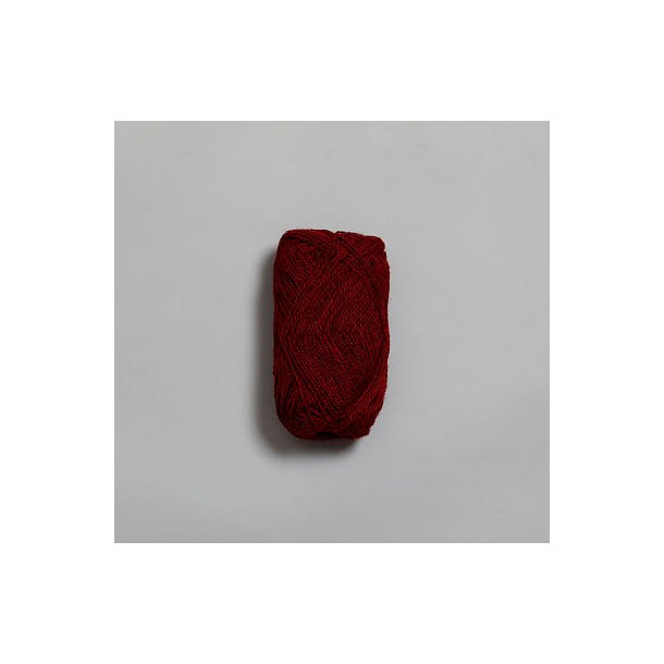 Rauma - Finull - uldgarn - Rd mrkmeleret 4120 - 50g