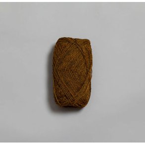 Rauma - Finull - uldgarn - Okkergul mrkmeleret 4125 - 50g