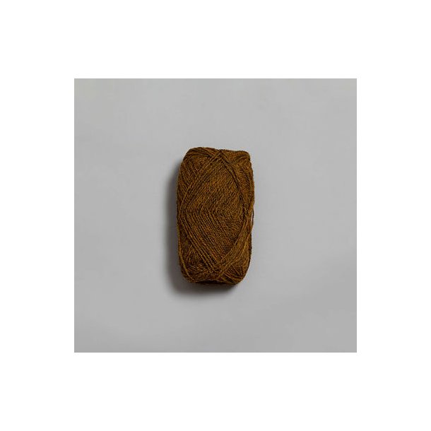Rauma - Finull - uldgarn - Okkergul mrkmeleret 4125 - 50g