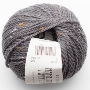 BC Garn - Hamelton Tweed 1 GOTS - uldgarn - Mellemgr (16) - 50g
