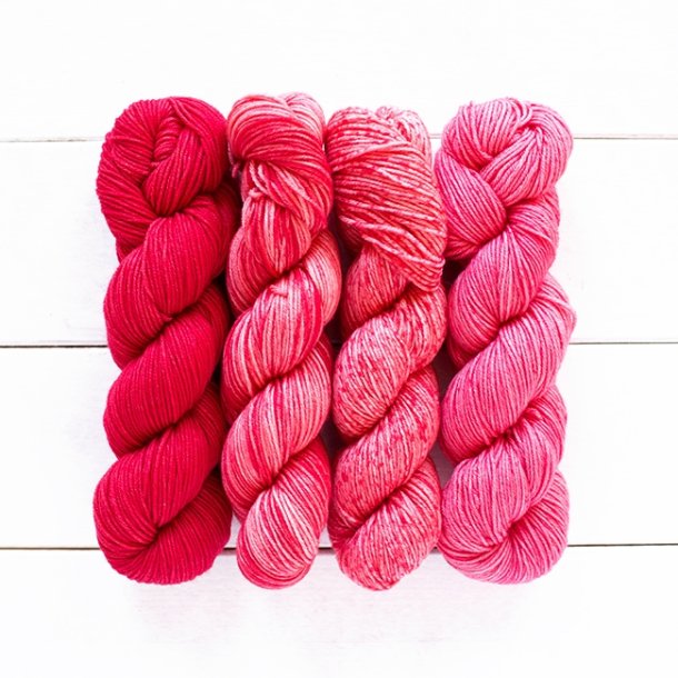 *Urth Merino Gradient - Kit til sjal - Rde nuancer