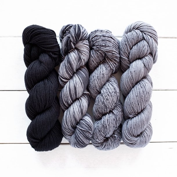 *Urth Merino Gradient - Kit til sjal - Gr nuancer