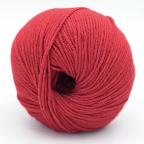 Kremke Soul Wool - The Merry Merino 140 uldgarn GOTS - Tomato 35 - 50g