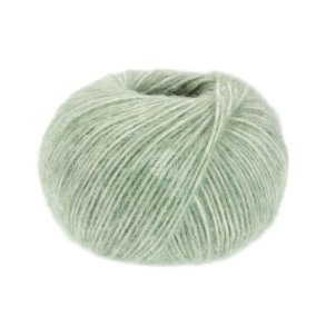 Lana Grossa - Natural Alpaka Pelo - bomuld/alpaca/merino uldgarn - Mint meleret (0014) - 50g