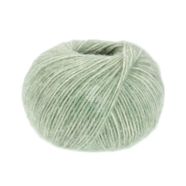Lana Grossa - Natural Alpaka Pelo - bomuld/alpaca/merino uldgarn - Mint meleret (0014) - 50g