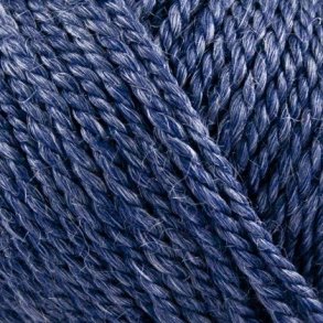 Onion Garn - No.6 Organic Wool + Nettles - uld/nldefiber garn - Mrk Bl 619 - 50g