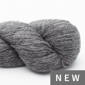 *BC Garn - Babyalpaca uldgarn 10/2 - M�rkegr� melange (132) - 50g
