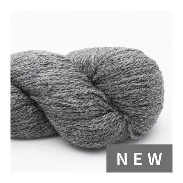 *BC Garn - Babyalpaca uldgarn 10/2 - M�rkegr� melange (132) - 50g