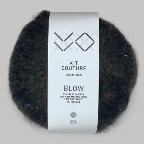 Kit Couture - Blow - Alpaca og uldgarn - M�rkegr�n 256326 - 50g