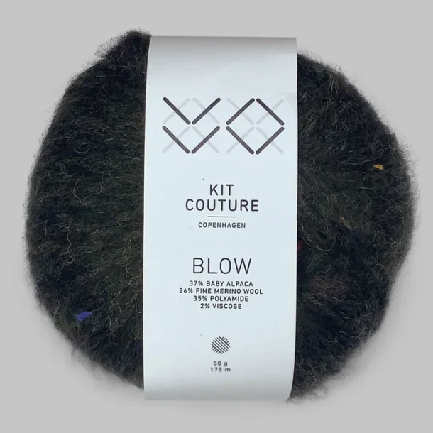 Kit Couture - Blow - Alpaca og uldgarn - M�rkegr�n 256326 - 50g