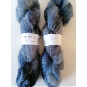 * Cowgirlblues - Fluffy Mohair garn flerfarvet - Moody Blues - 100g