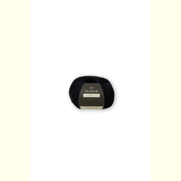 Isager - Mulberry Silk - Morb�rsilke garn - Ink - 25g